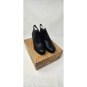 EuroSoft Women's Dark Black Adona Block Heel Ankle Boots